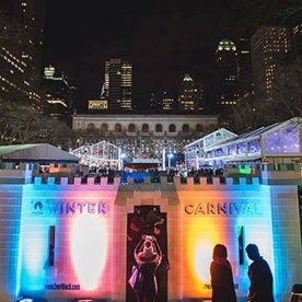 Bryant Park Winter Carnival Castle