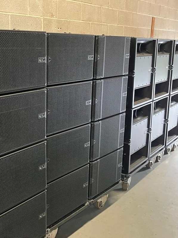 NEXO Audio Rentals getting ready to roll onto truck